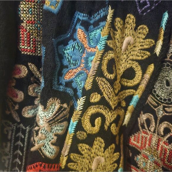 SOLD!! BIYA JOHNNY WAS Tulum Embroidered Hooded Duster Cardigan - Size XL - Picture 8 of 9